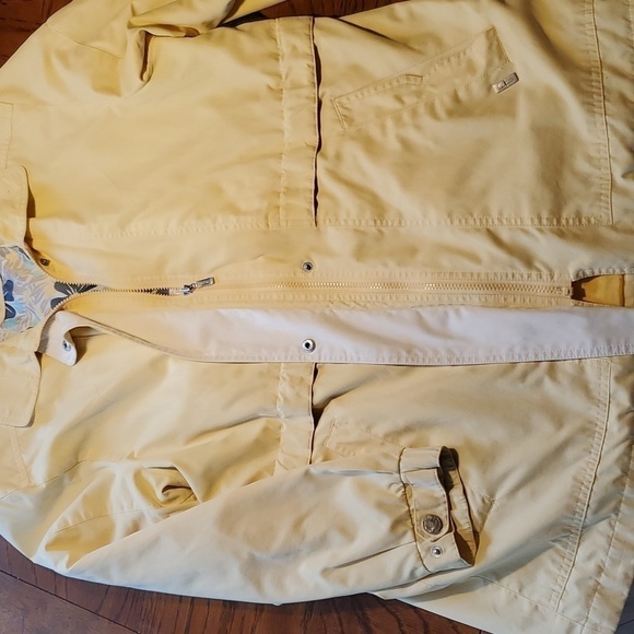 London Fog Annabelle Pale Yellow Weather Resistant Lined Jacket Size Lar… - Picture 8 of 15